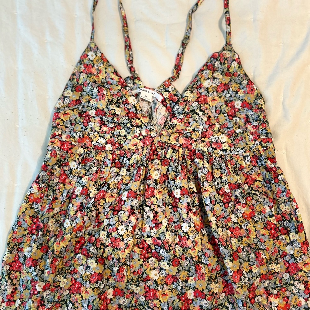 O'Neill Red and Pink floral tank